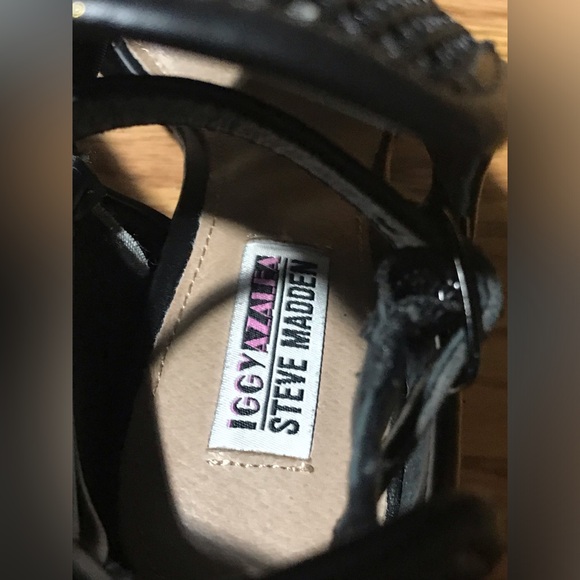 Steve Madden x Iggy Azalea Black "Brixxton” Mesh Stiletto Heels Women's size 7 - Picture 3 of 11